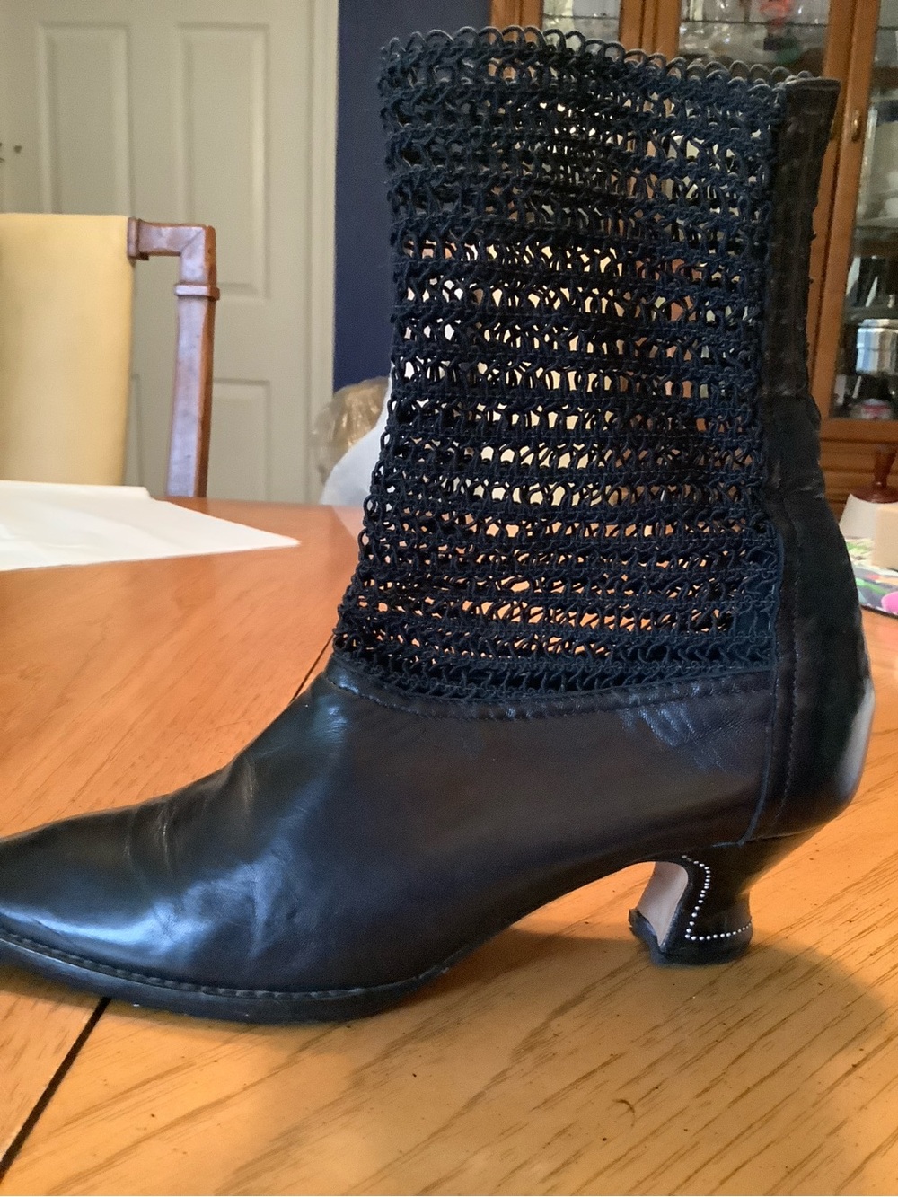 Philippe Model Paris Black Knit Top Ankle Kitten Heeled Boots. - Picture 11 of 11